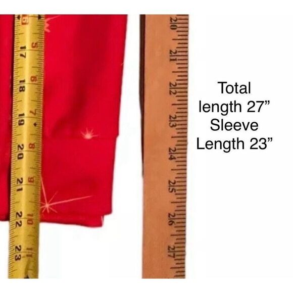 Santas Red Cute Ugly Sweater SweatShirt Juniors Med? Women S? See Desc Fast Ship - Picture 9 of 10